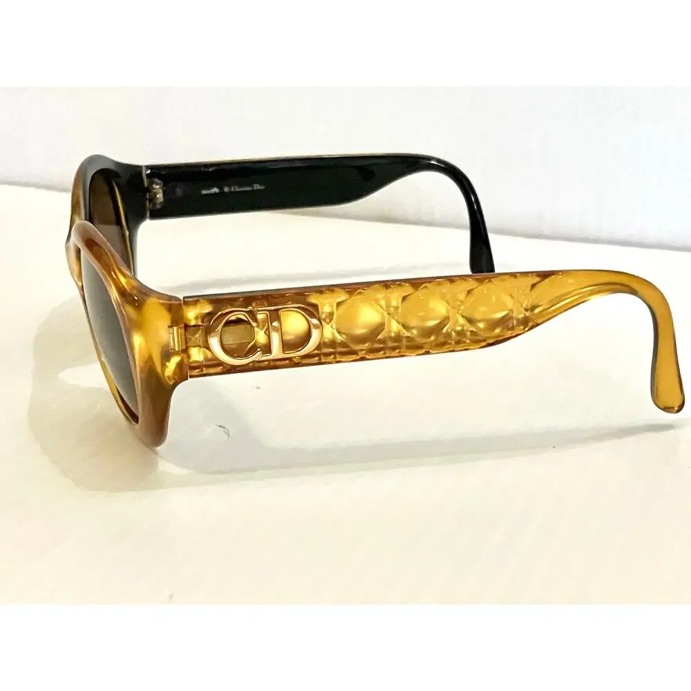 Vintage Christian Dior Audrey 40C Sunglasses Optyl Orange Gold 53 21 135 Austria - Picture 3 of 9